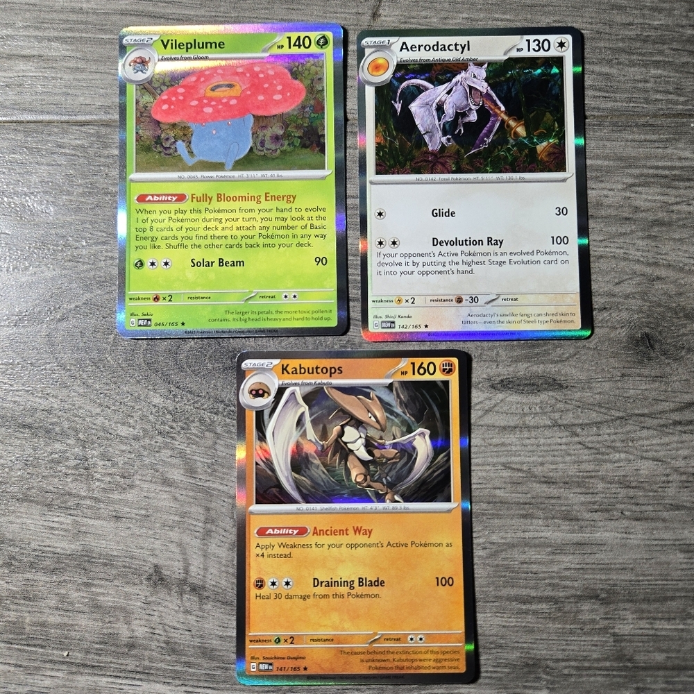 Pokemon Trading Card Holi Set X3
